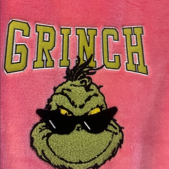 Dr. Seuss Pink Grinch Fleece Pullover - Picture 4 of 4